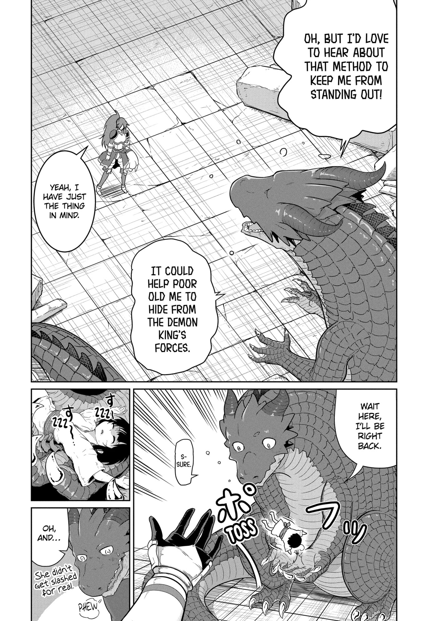 Yowai 5000-nen no Soushoku Dragon, Iwarenaki Jaryuu Nintei: Yada Kono Ikenie, Hito no Hanashi o Kiite Kurenai Chapter 4.3 page 11 - 