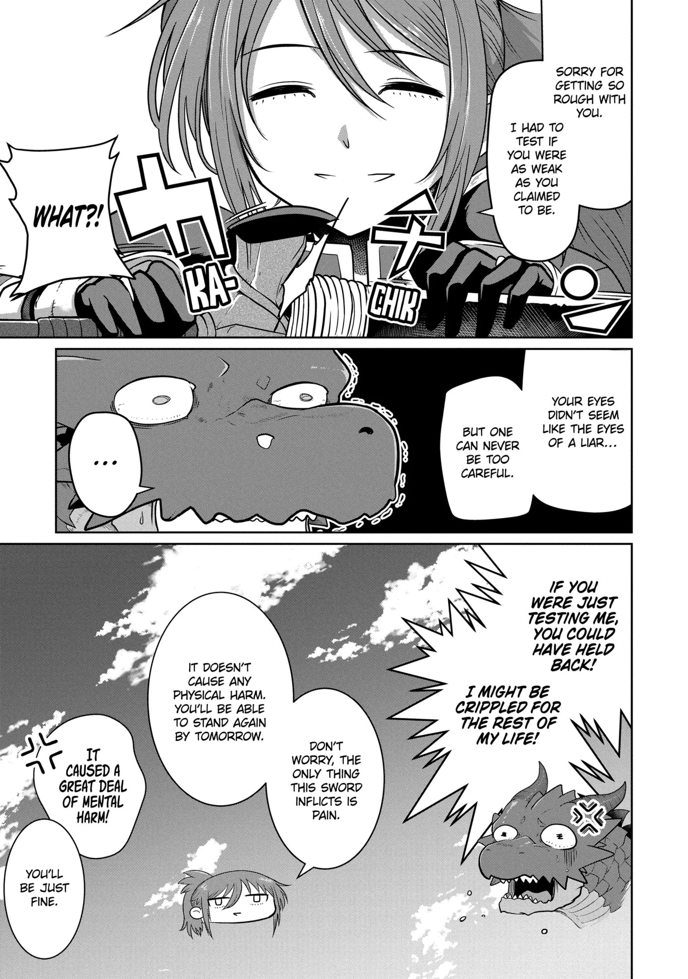 Yowai 5000-nen no Soushoku Dragon, Iwarenaki Jaryuu Nintei: Yada Kono Ikenie, Hito no Hanashi o Kiite Kurenai Chapter 4.3 page 3 - 