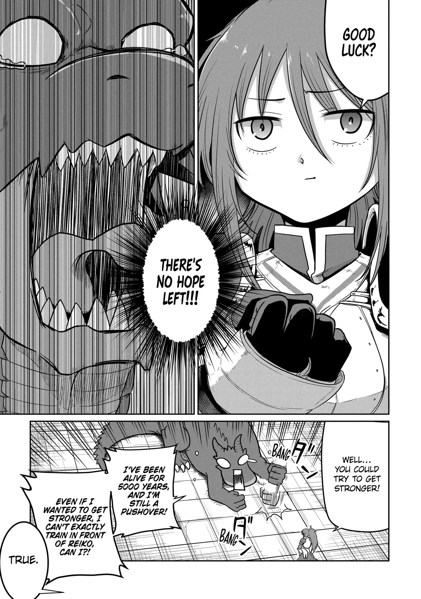 Yowai 5000-nen no Soushoku Dragon, Iwarenaki Jaryuu Nintei: Yada Kono Ikenie, Hito no Hanashi o Kiite Kurenai Chapter 4.3 page 7 - 