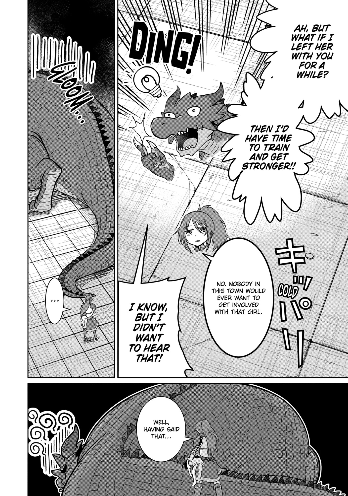 Yowai 5000-nen no Soushoku Dragon, Iwarenaki Jaryuu Nintei: Yada Kono Ikenie, Hito no Hanashi o Kiite Kurenai Chapter 4.3 page 8 - 