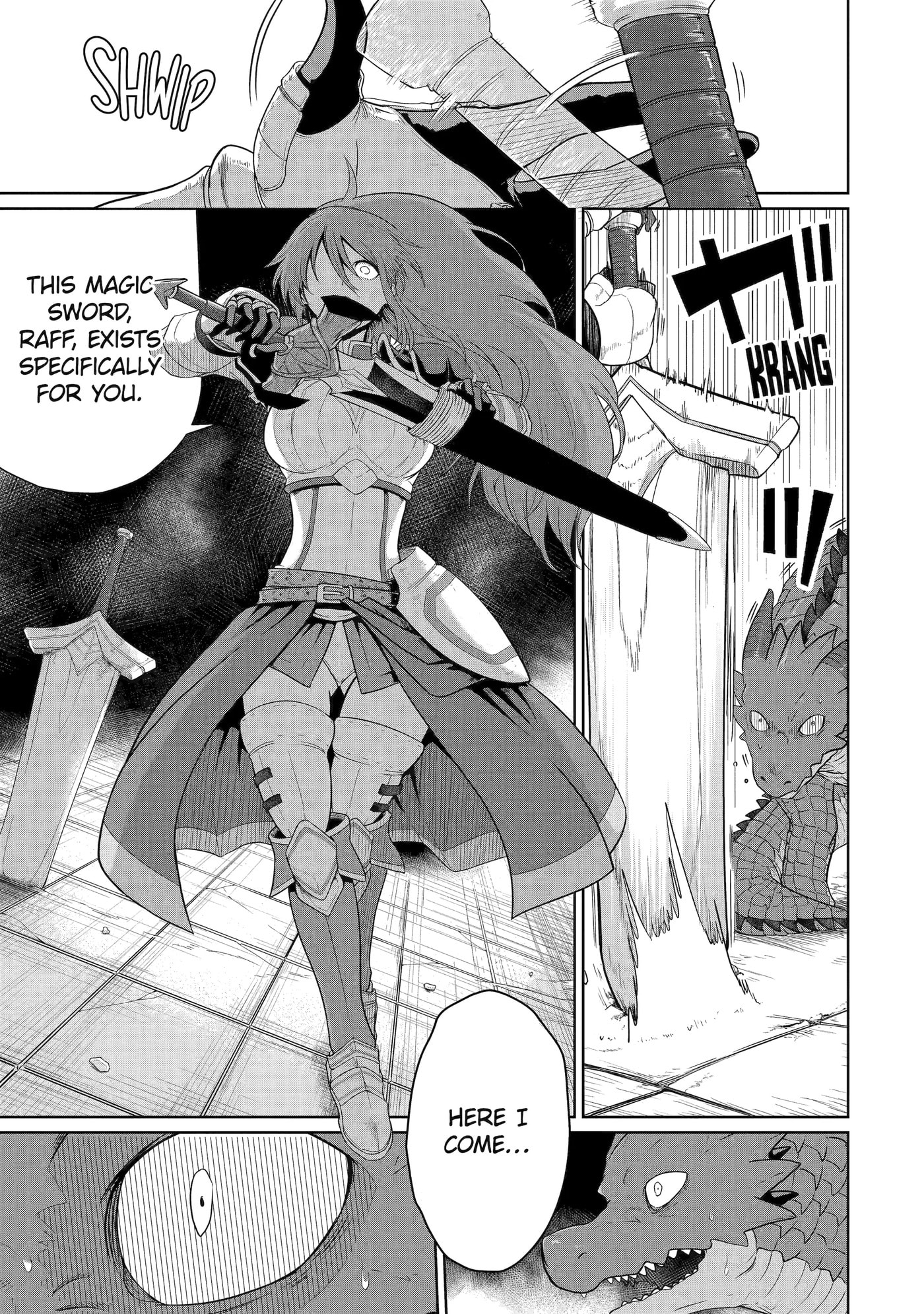 Yowai 5000-nen no Soushoku Dragon, Iwarenaki Jaryuu Nintei: Yada Kono Ikenie, Hito no Hanashi o Kiite Kurenai Chapter 4 page 1 - 