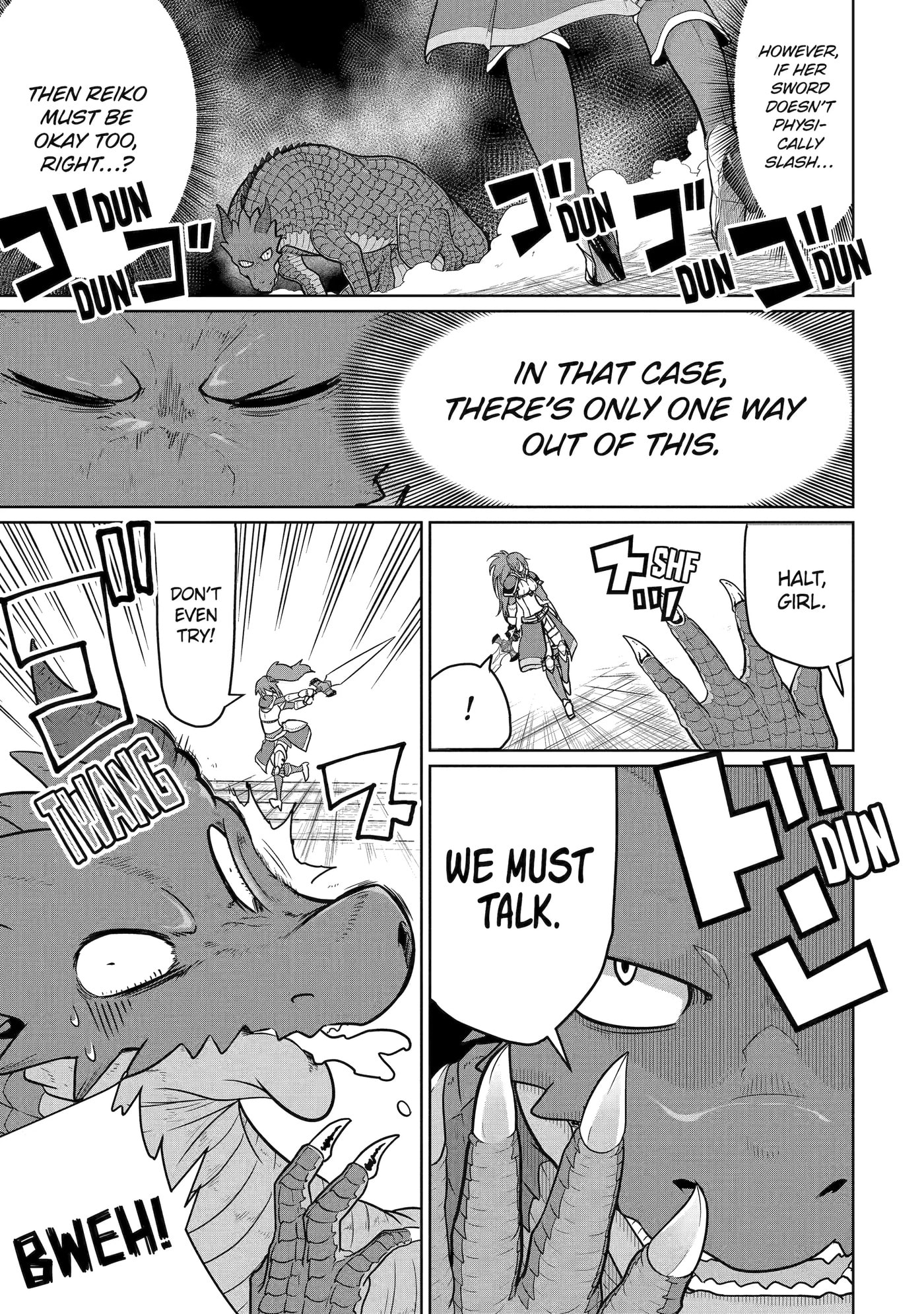 Yowai 5000-nen no Soushoku Dragon, Iwarenaki Jaryuu Nintei: Yada Kono Ikenie, Hito no Hanashi o Kiite Kurenai Chapter 4 page 21 - 