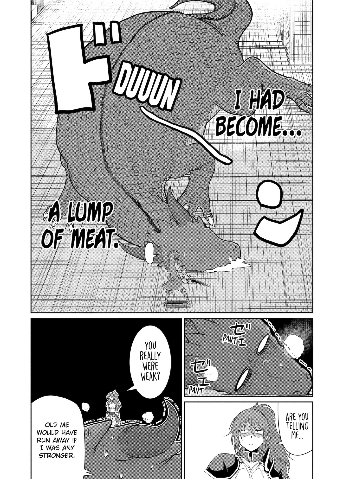Yowai 5000-nen no Soushoku Dragon, Iwarenaki Jaryuu Nintei: Yada Kono Ikenie, Hito no Hanashi o Kiite Kurenai Chapter 4 page 23 - 