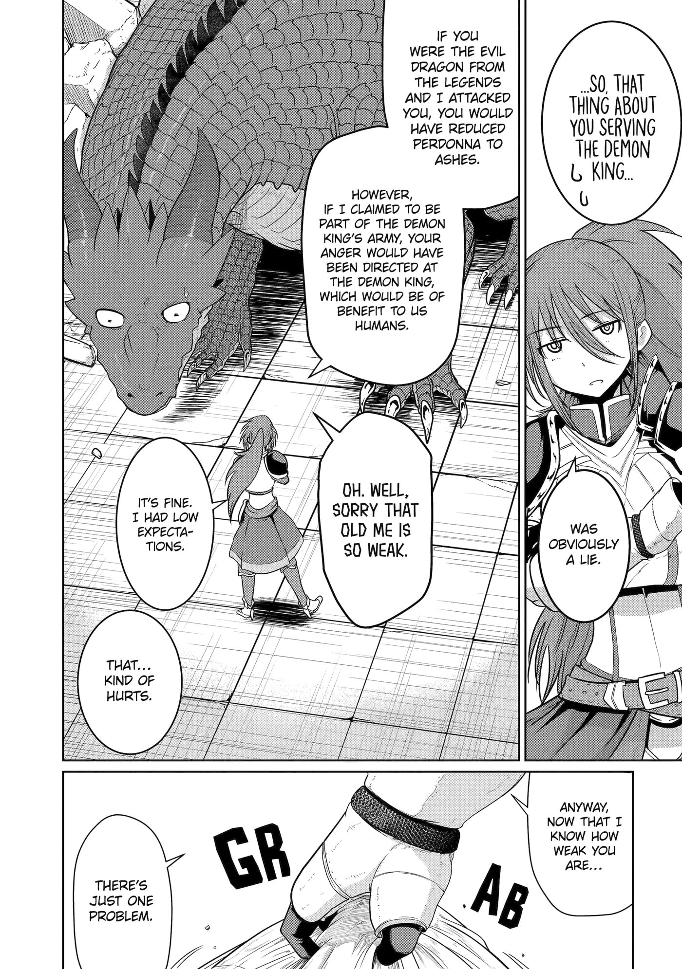 Yowai 5000-nen no Soushoku Dragon, Iwarenaki Jaryuu Nintei: Yada Kono Ikenie, Hito no Hanashi o Kiite Kurenai Chapter 4 page 27 - 