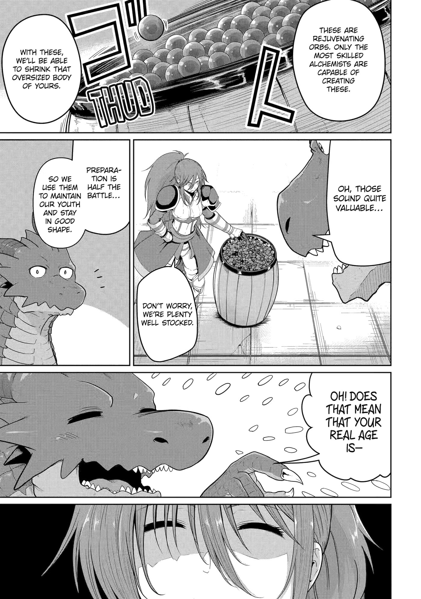 Yowai 5000-nen no Soushoku Dragon, Iwarenaki Jaryuu Nintei: Yada Kono Ikenie, Hito no Hanashi o Kiite Kurenai Chapter 5 page 1 - 