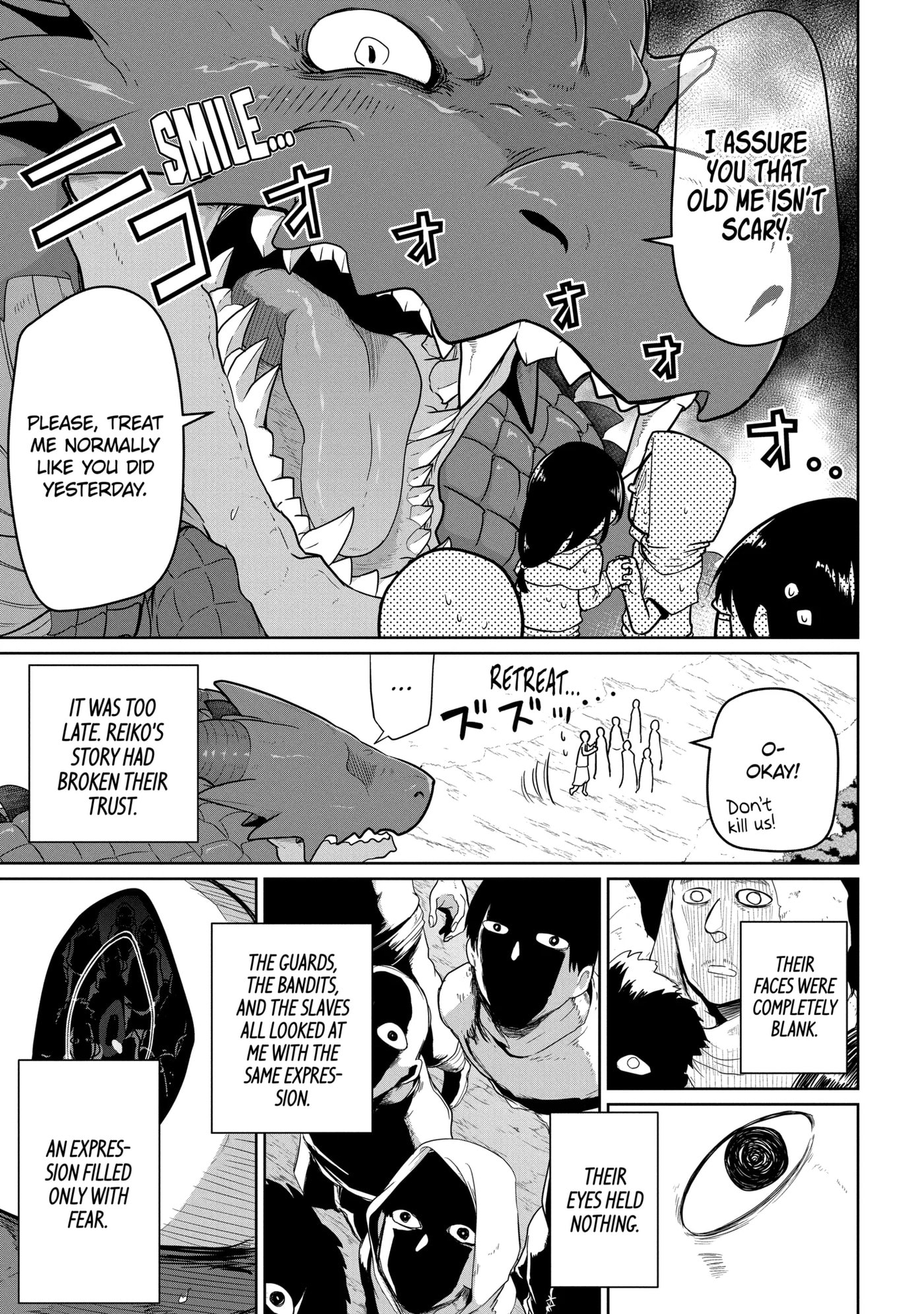 Yowai 5000-nen no Soushoku Dragon, Iwarenaki Jaryuu Nintei: Yada Kono Ikenie, Hito no Hanashi o Kiite Kurenai Chapter 6.4 page 3 - 