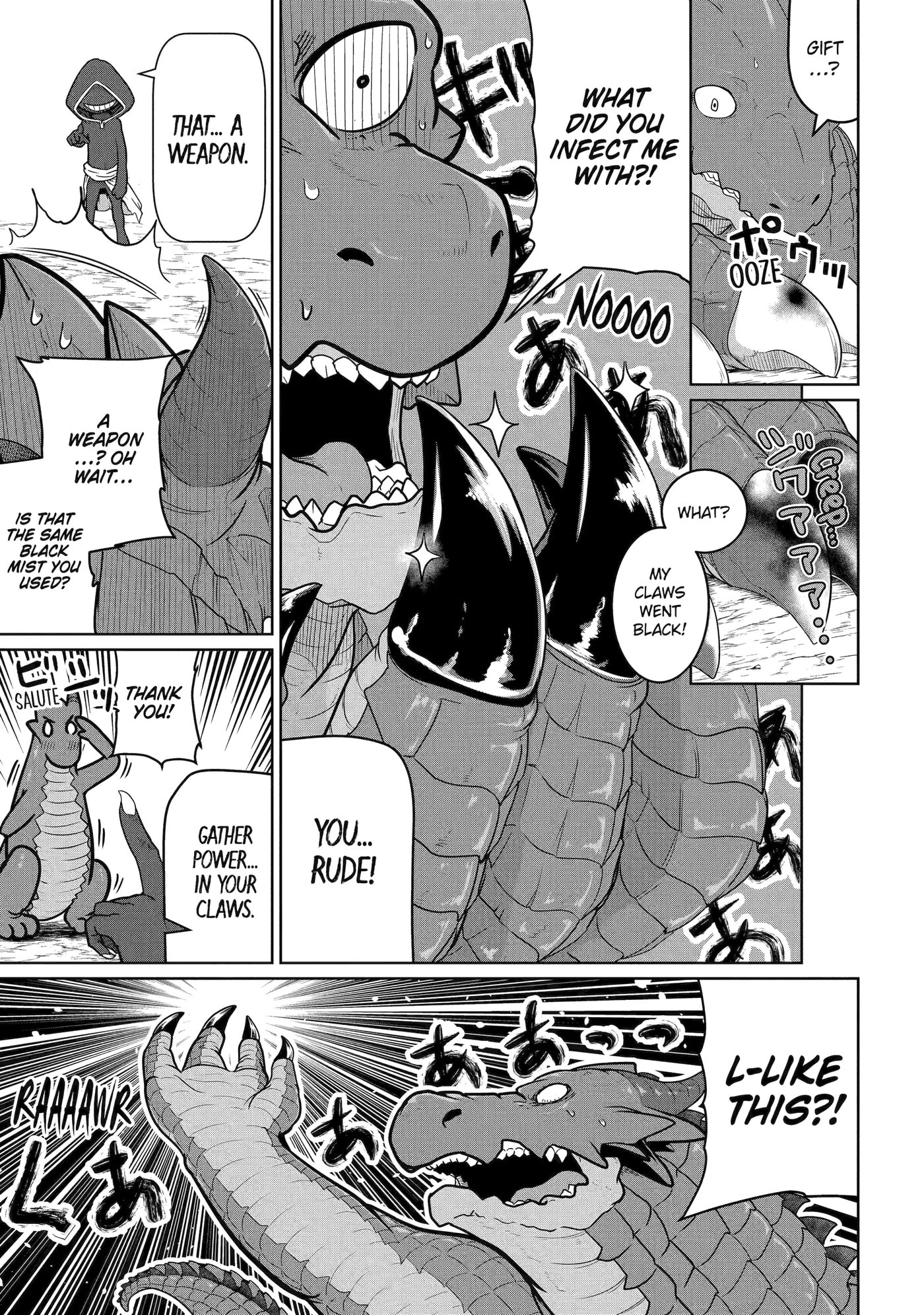 Yowai 5000-nen no Soushoku Dragon, Iwarenaki Jaryuu Nintei: Yada Kono Ikenie, Hito no Hanashi o Kiite Kurenai Chapter 6 page 28 - 