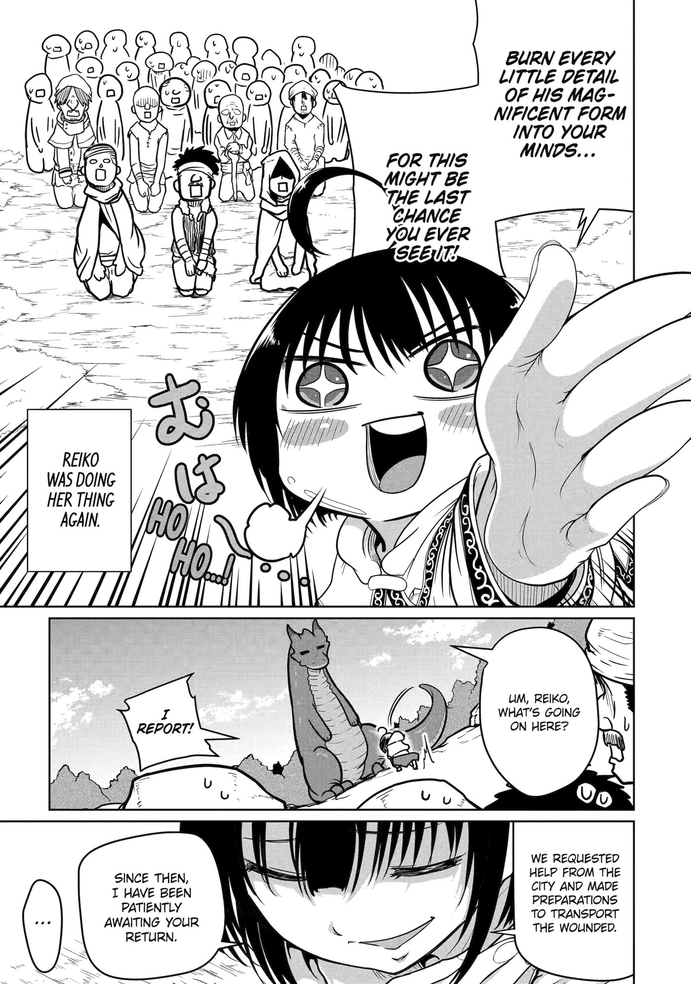 Yowai 5000-nen no Soushoku Dragon, Iwarenaki Jaryuu Nintei: Yada Kono Ikenie, Hito no Hanashi o Kiite Kurenai Chapter 6 page 32 - 