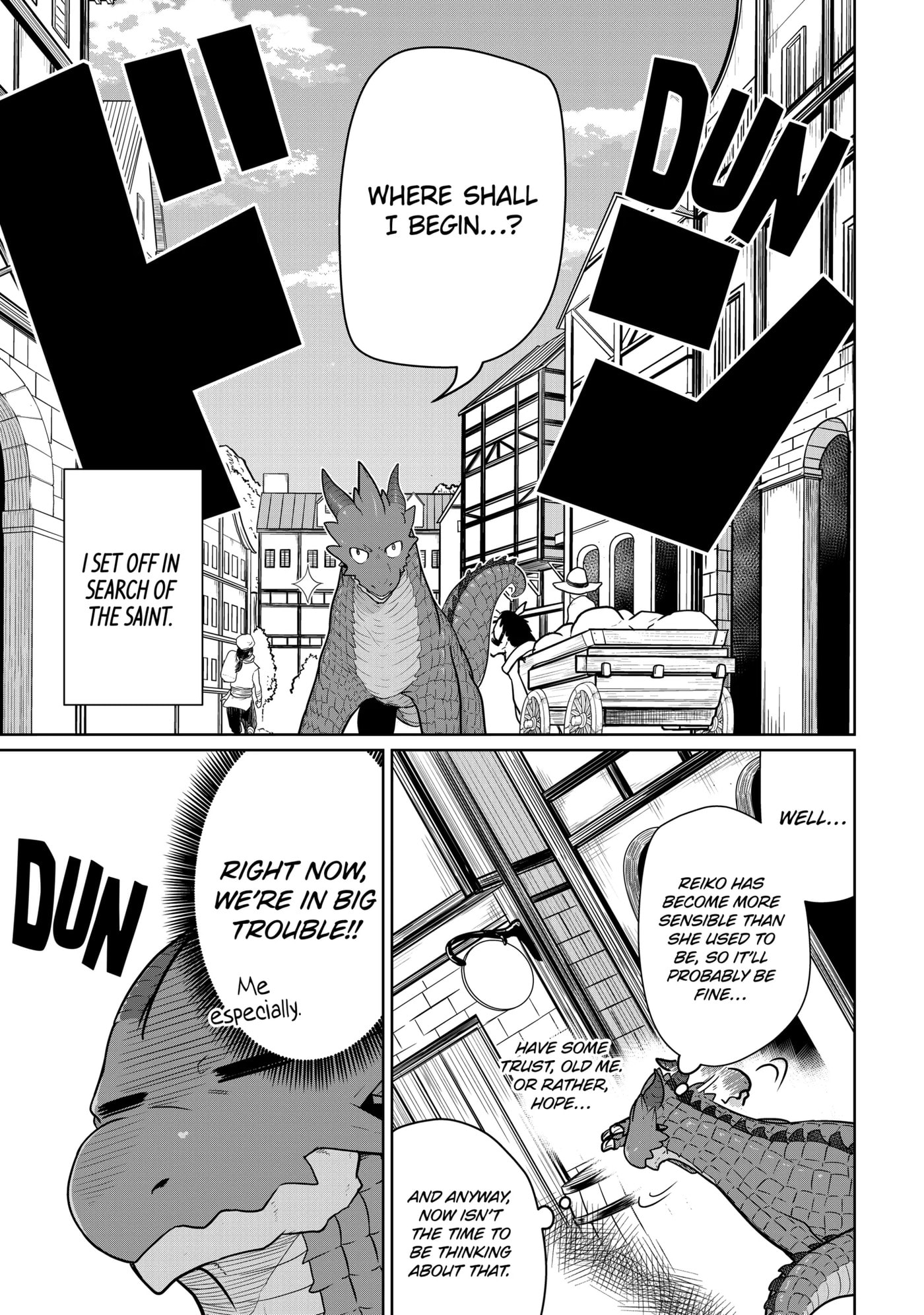 Yowai 5000-nen no Soushoku Dragon, Iwarenaki Jaryuu Nintei: Yada Kono Ikenie, Hito no Hanashi o Kiite Kurenai Chapter 7.3 page 1 - 
