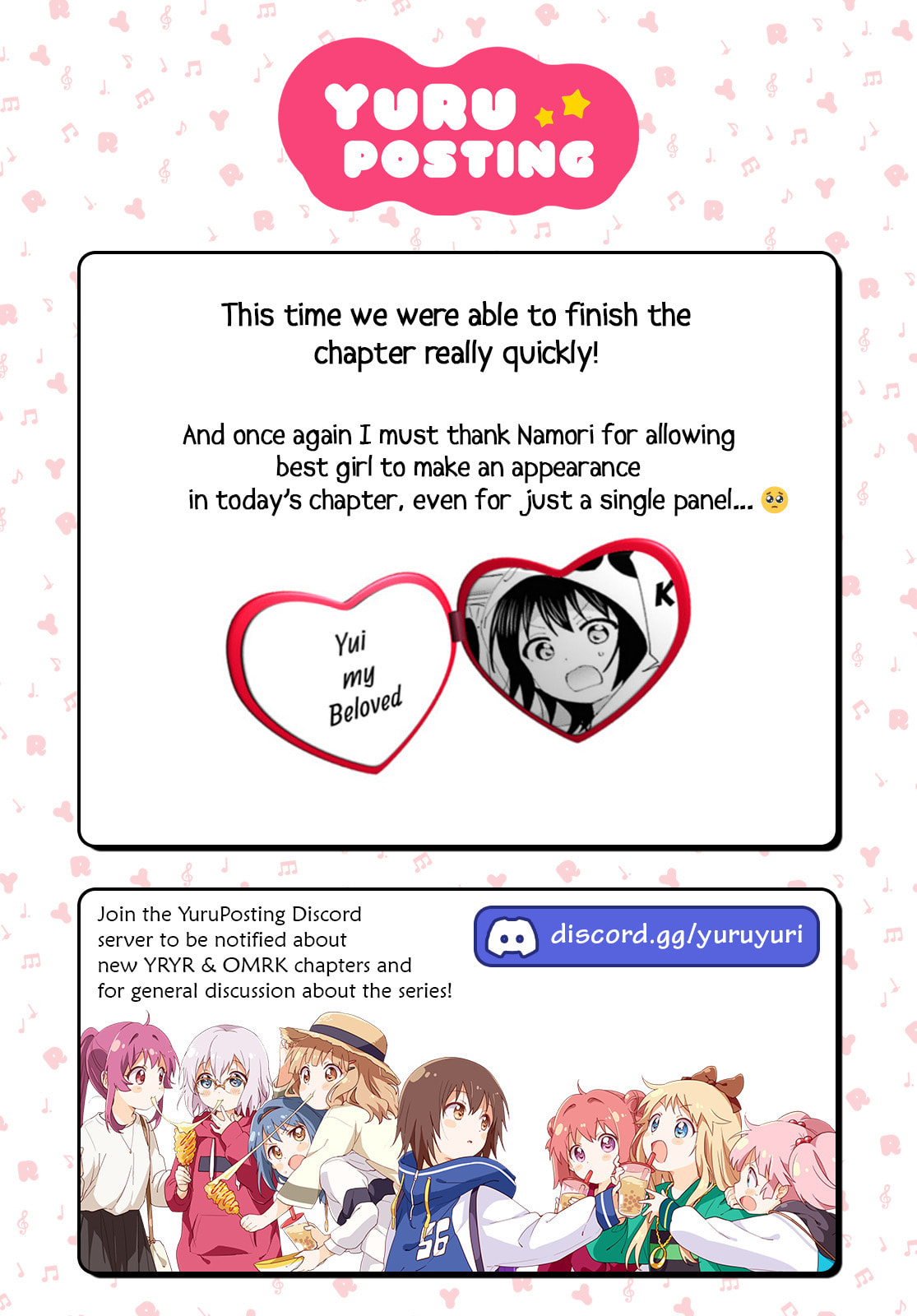 Yuru Yuri Chapter 208.6 page 21 - 