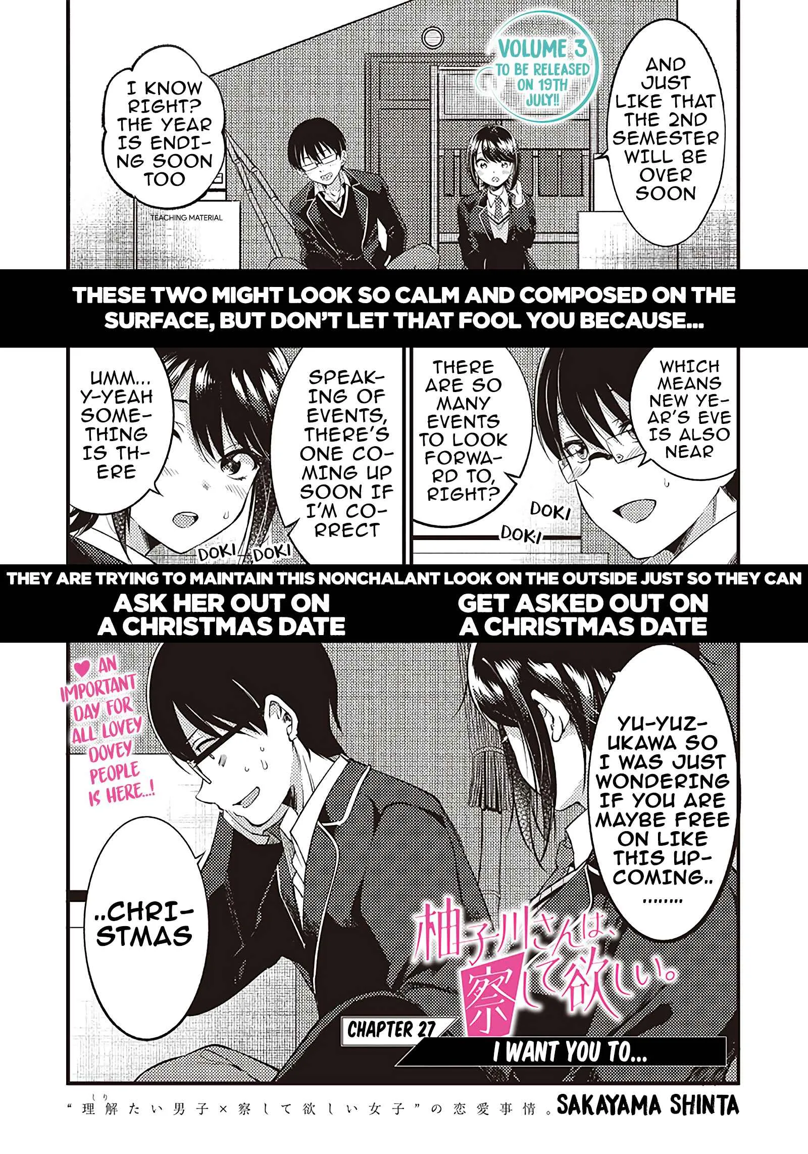 Yuzukawa-san Wants Him To Understand. Chapter 27 page 1 - 