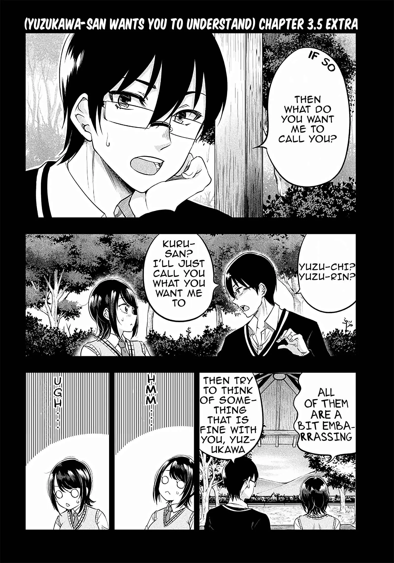 Yuzukawa-san Wants Him To Understand. Chapter 3.5 page 1 - 