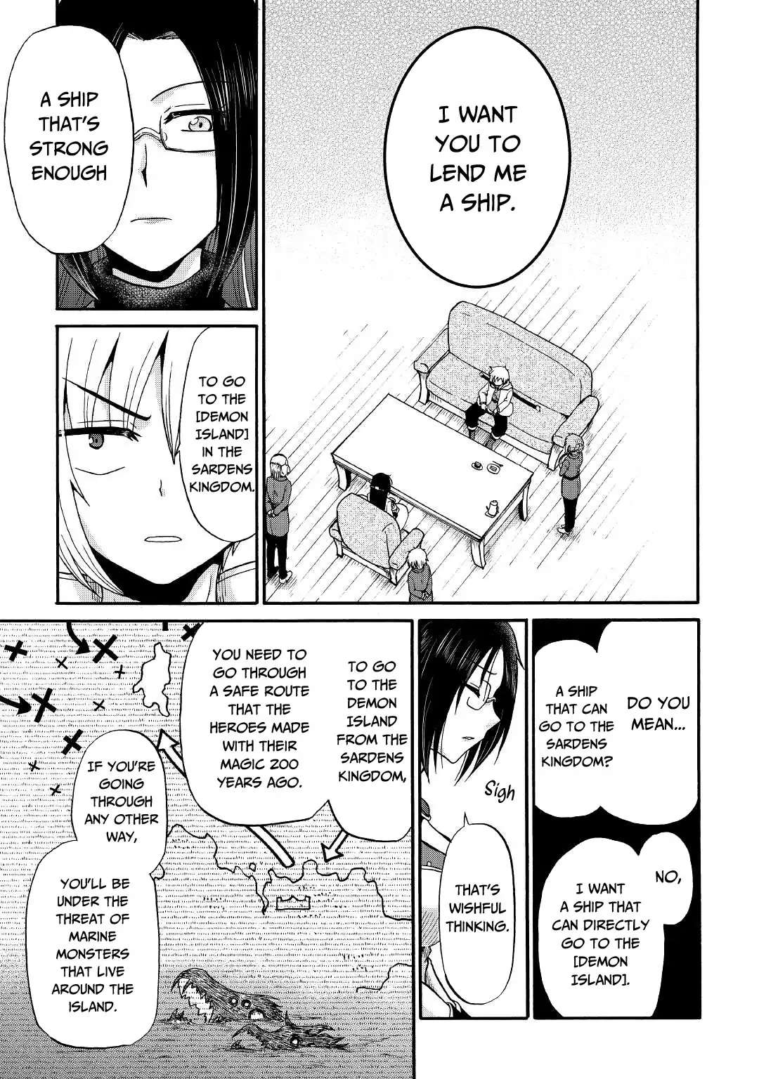 Zensei wa Ken Mikado. Konjou Kuzu Ouji Chapter 17 page 10 - 