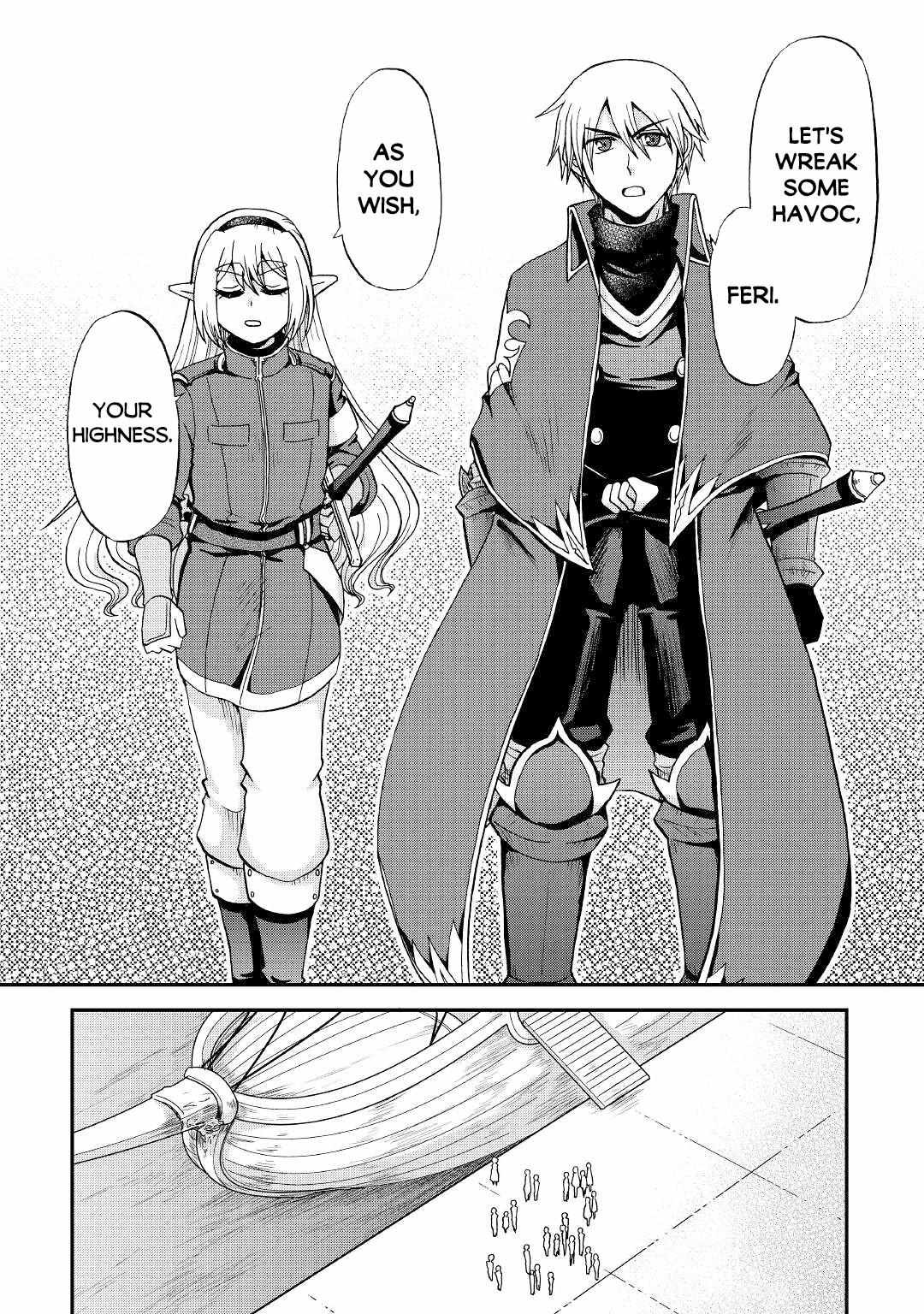 Zensei wa Ken Mikado. Konjou Kuzu Ouji Chapter 18 page 30 - 