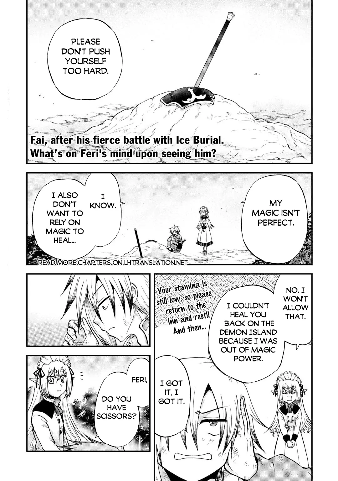 Zensei wa Ken Mikado. Konjou Kuzu Ouji Chapter 46 page 2 - 