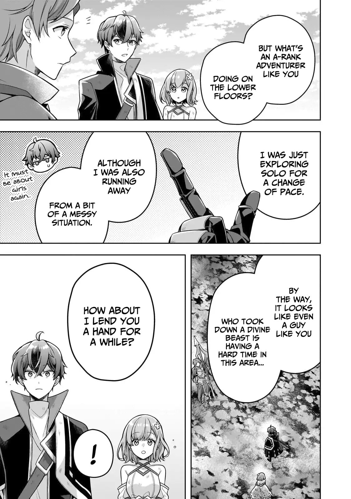 Zero Damage Sword Saint: I Enrolled in a Magic School and Wound Up in a Contract with the Demon Queen Chapter 15 page 19 - 