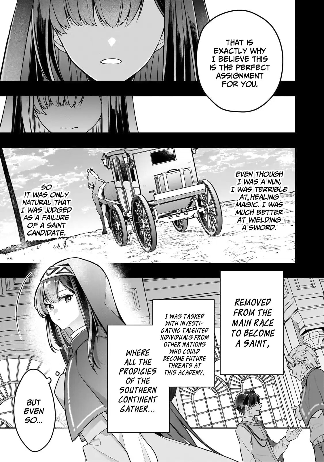 Zero Damage Sword Saint: I Enrolled in a Magic School and Wound Up in a Contract with the Demon Queen Chapter 16 page 7 - 