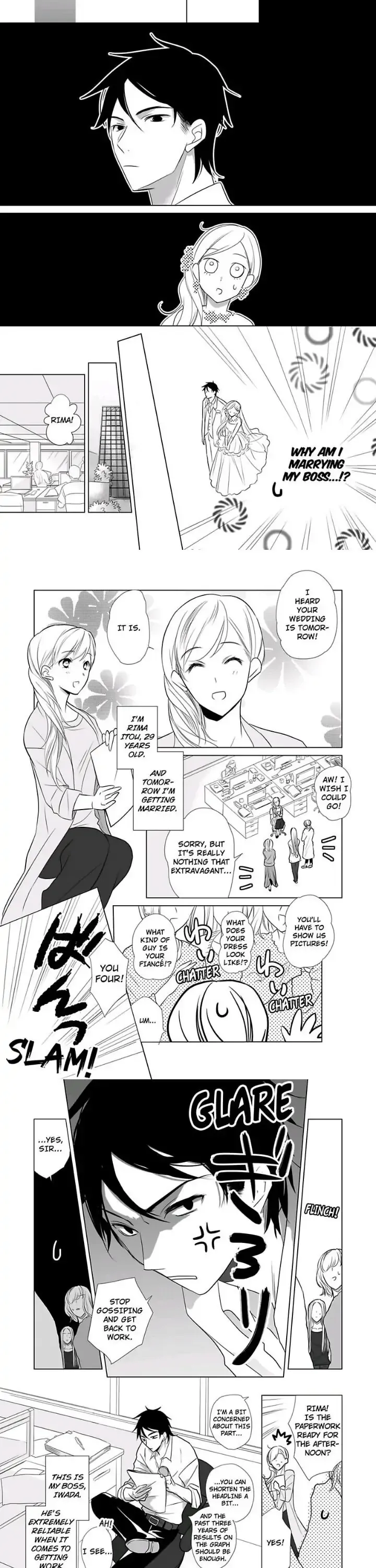 Zutto Dakitai to Omotteta -Kekkon Shonichi ha Kousai 0 Nichi no Joushi to- Chapter 1 page 2 - 